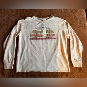 Cream Long Sleeve Shirt Size small